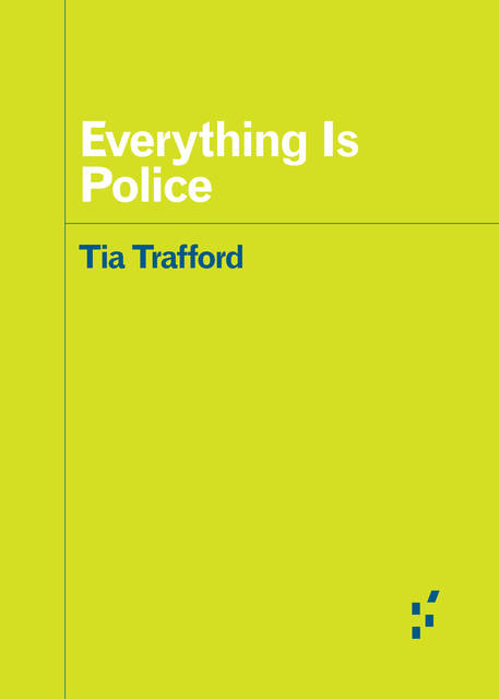 Fluorescent yellow background with white title text; author name in blue